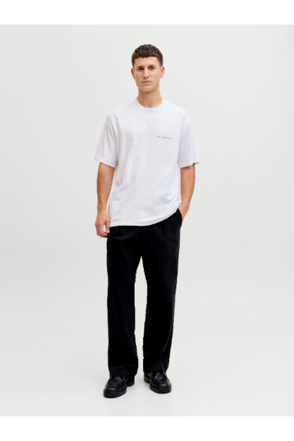JACK & JONES BLAOWEN SS BRANDING TEE BRIGHT WHITE 12292397